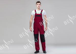 Best Customized Heavy Duty Work Suit With Big Side Pockets 260gsm Twill Bib Overalls wholesale