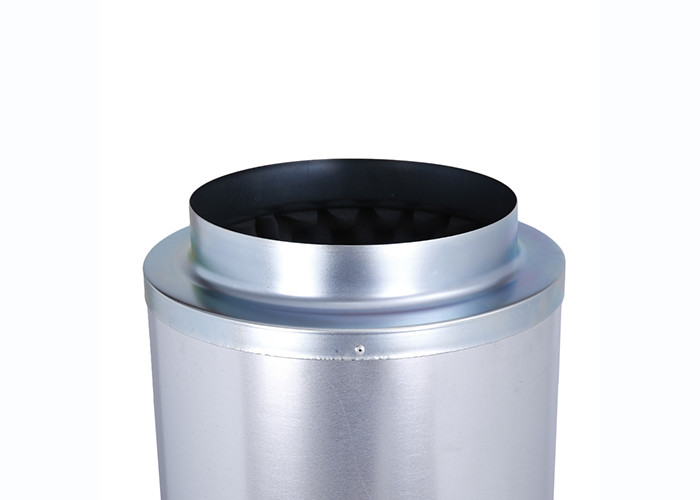 Grow Fan Filter Air Duct Noise Silencer Combo Indoor Hydroponics Silver
