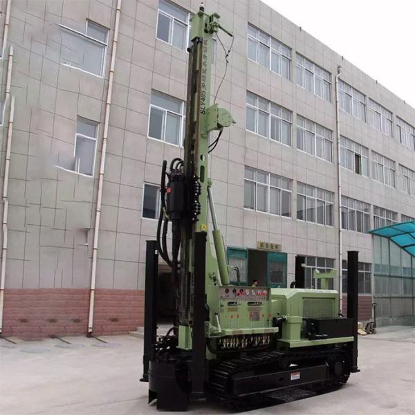 Cheap Green Pile Drilling Machine / SLY485 200 Meter Rock Drilling Rig High Speed Crawler Mounted for sale