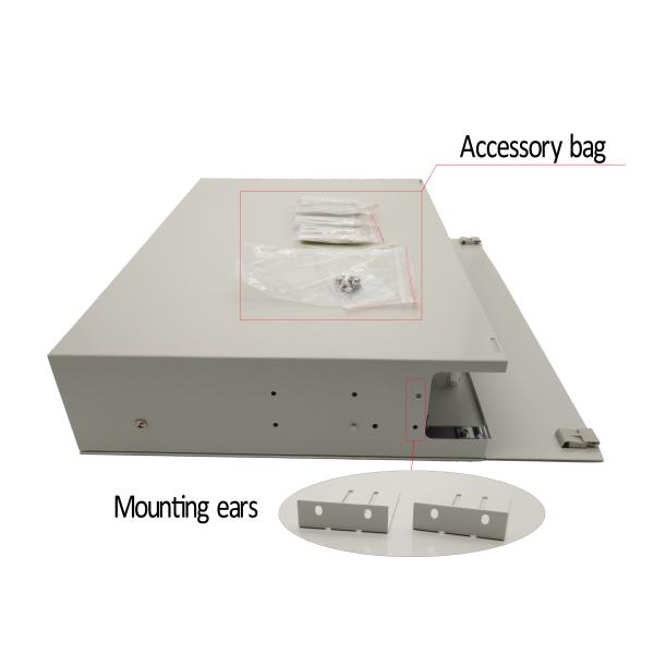 Indoor Metal Slide 2U 48 Port Patch Panel Rack Mount