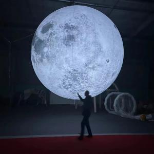 China Decoration Used Giant Advertising Inflatable Moon Model With Led Light Large Inflatable Moon Balloon custom balloons on sale