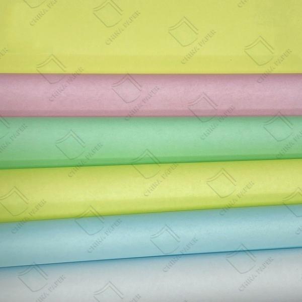 Cheap 55gsm Carbonless Paper NCR Paper Yellow Pink Green Blue Available Jumbo Roll Sheet Size for sale