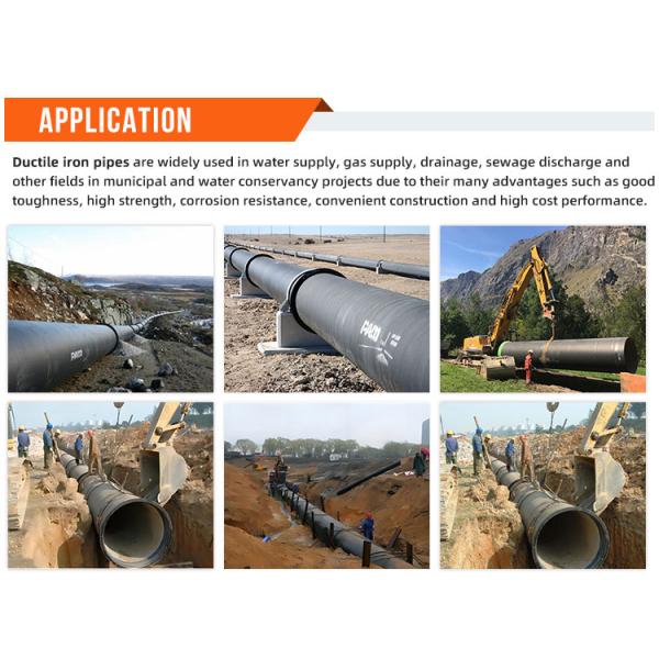 Thickness Customized Ductile Iron Pipe Manufacturers ISO9001 Certificate