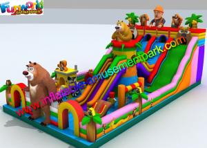 Best Giant Inflatable Theme Park , Amusement PVC Inflatable Fun Park wholesale