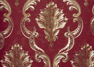 Best Eco - Friendly Classial Embossed Washable Vinyl Wallpaper With European Style wholesale