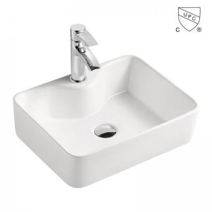 Best 1280° High-Temperature Firing Rectangular Casual Wash Hand Basin Bathroom Sinks wholesale