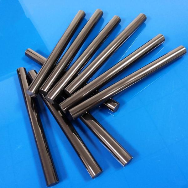 Cheap Heat Resistant  Ceramic Rod , Si3N4 Silicon Nitride Rod Black Color Extraordinary Thermal Shock for sale