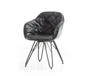 China Restaurant Patio Chairs With Metal Legs , Modern Commercial Dining Chairs on sale