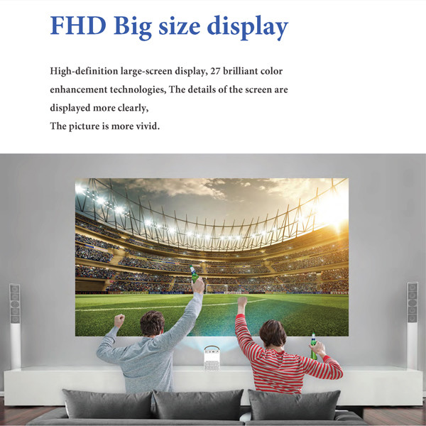 Portable Wireless Hd Mini 1080p Projector TV Home Theater Projectors