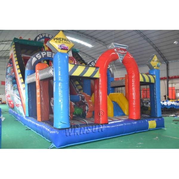 McQueen Inflatable Dry Slide For Adults / Children Customized Size Available