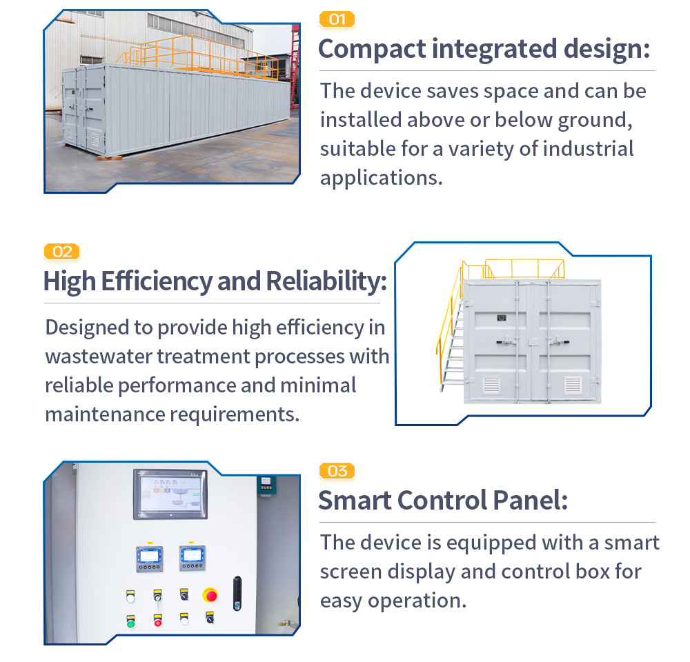 MBBR Package Integrated Domestic Sewage Filter Press Filtration Wastewater Treatment Plant