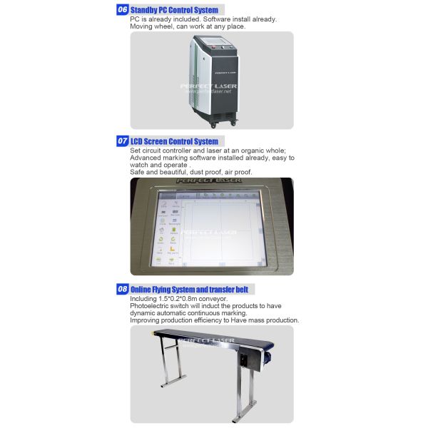 CO2 Laser Marking Machine Integrated Modular Design Automatic Flight Marking Function