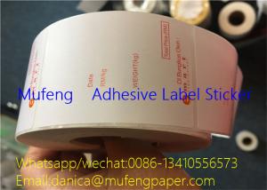 4*6 Inch Barcode Printer Label Roll , Direct Printed Thermal Transfer Label