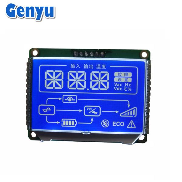Cheap STN Negative Seven Segment LCD Display 3.3 V LCD Display with PIN Connector for sale
