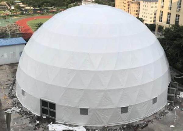 Cheap Outdoor Customized Geodesic Party Dome Tent Lightweight Heat Resistant Steel Frame for sale