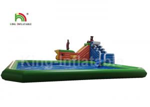 China 0.9mm PVC Inflatable Water Parks Pirate Ship Type / Inflatable Water Activities on sale