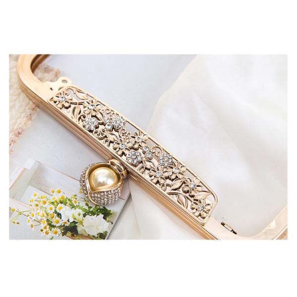 22cm Glittering O Ring Closure Purse Clutch Frame For Engaged Handbag