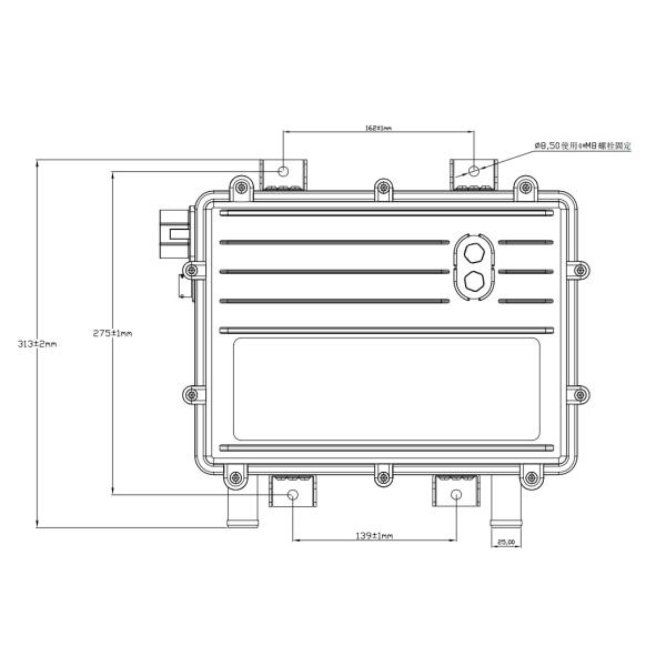 Heavy Truck Coolant Heater High Voltage Nominal Voltage DC 870V