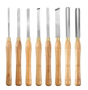 HSS Blade Sharpening Carbide Turning Tools Wood Lathe Chisel Set 8PCS