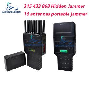 Best 16 Antennas 12000mAh 12w Hidden Mobile Signal Jammer 2G 3G 4G GPS WiFi 5G wholesale