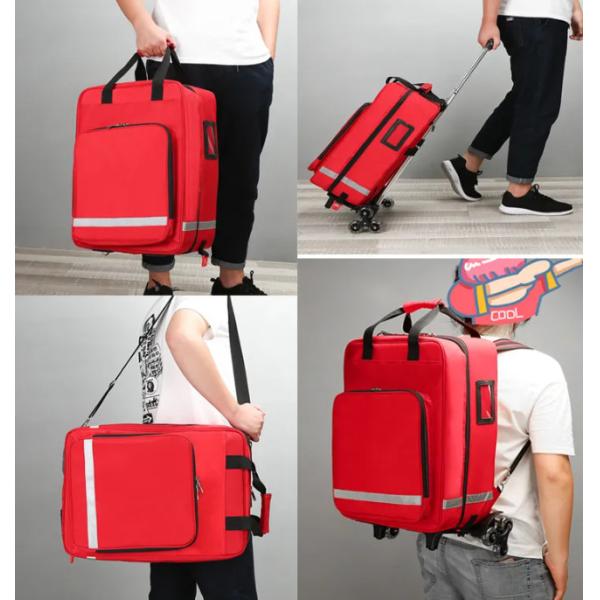 Complete first aid backpack set