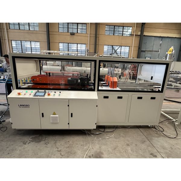 Conical Twin Screw PVC Pipe Extrusion Line with ABB Inverter and Omron Temperature Sensor