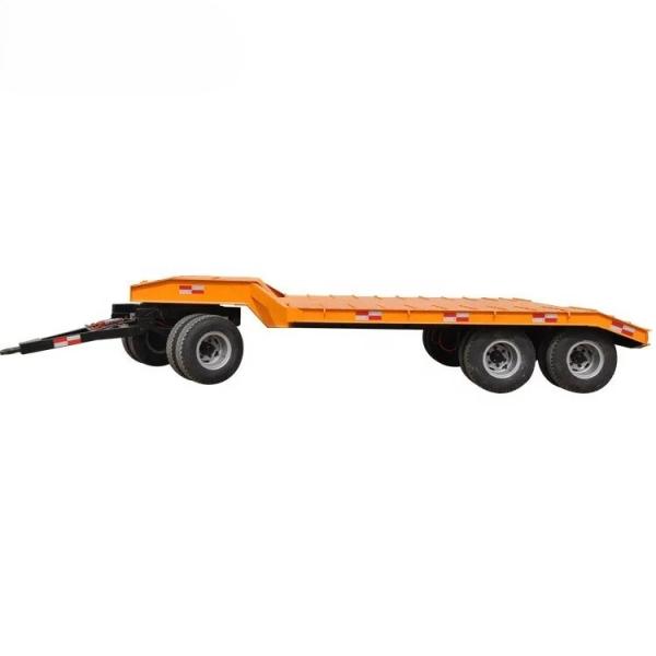 Cheap Heavy Duty Excavator Trailer Hydraulic Ramp System Low Bed Draw Bar Full Trailer for sale