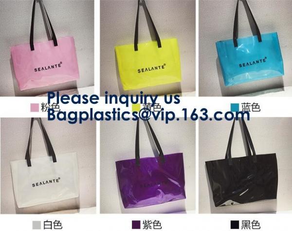 Amazon Hot Sells Transparent Hologram Laser Messenger Bag Women Pink Jelly Shoulder Bag Female Big Tote Girl Handbags