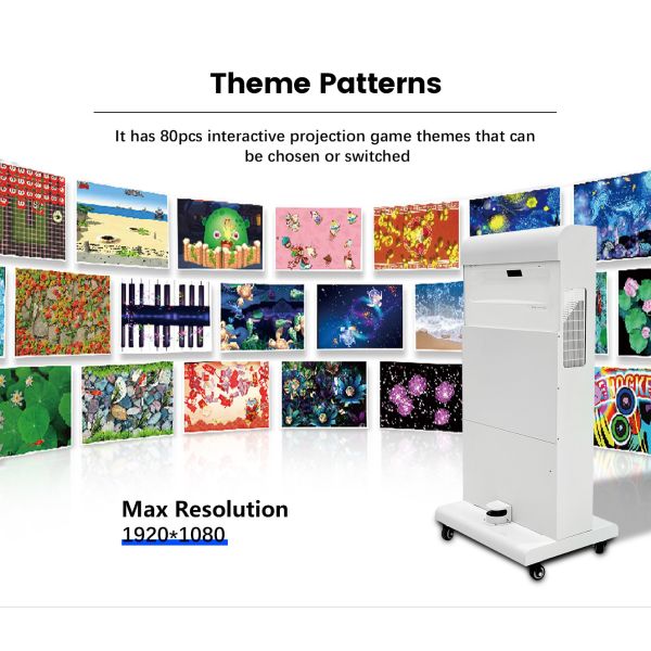 Portable Mobile Interactive Floor Projection System with 1280*800 Resolution and 110V-250V Voltage
