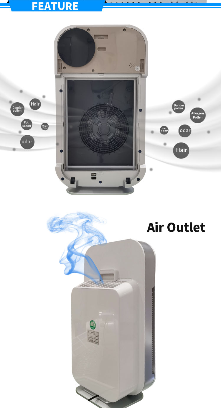 Homefish Intelligent UV Air Purifier 220V/110V 4 Fliters 6 Stage Purification