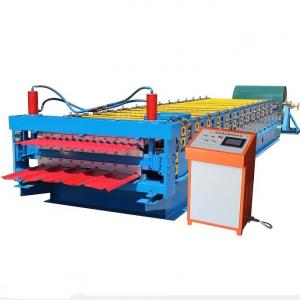 Best 7.5KW Color Steel Roll Forming Machine 1200mm Double Layers wholesale