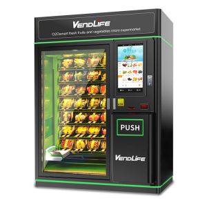 Best Lcd Screen Fresh Food Vending Machines 60HZ 660kg Gross Weight wholesale