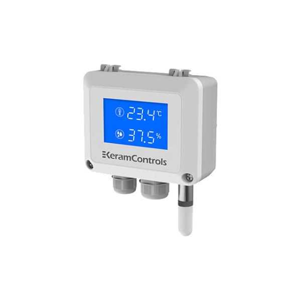 Cheap Wall / Duct Installation Temperature Humidity Transmitter With 0 - 100%RH Operating Humidity And Backlight LCD for sale