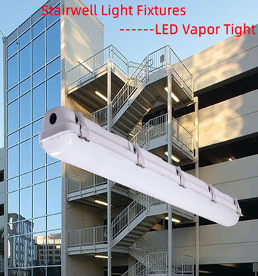 85 CRI LED Vapor Tight Garage Light Fixture Switchable 2FT Tri-proof Light for Workshop IP66 Waterproof