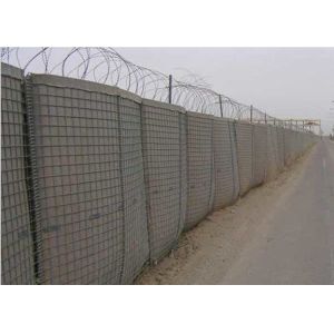China Gabion Cage 5.0mm HESCO Fence Galvanized Steel on sale