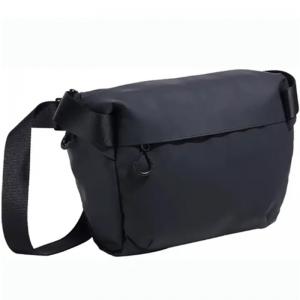 China Fashion Black Outdoor Small Camera Messenger Bag Waist Adjustable Strap For Travel on sale