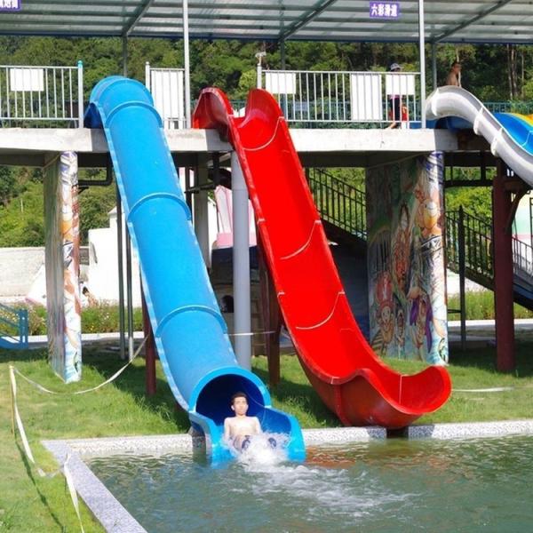 5m Height Amusement Park Water Slide Straight Tunnel Slide Humanization Design