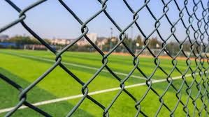 Hot Dipped Galvanized Chain Link Fence Panel With Round Post