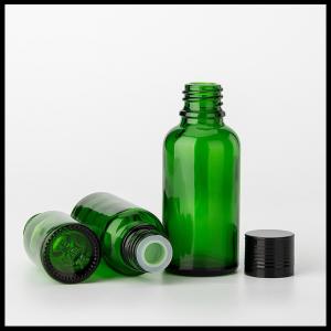 Best Olive Essential Oil Glass Bottles Green Round Tamper Proof Screw Cap TUV Approval wholesale