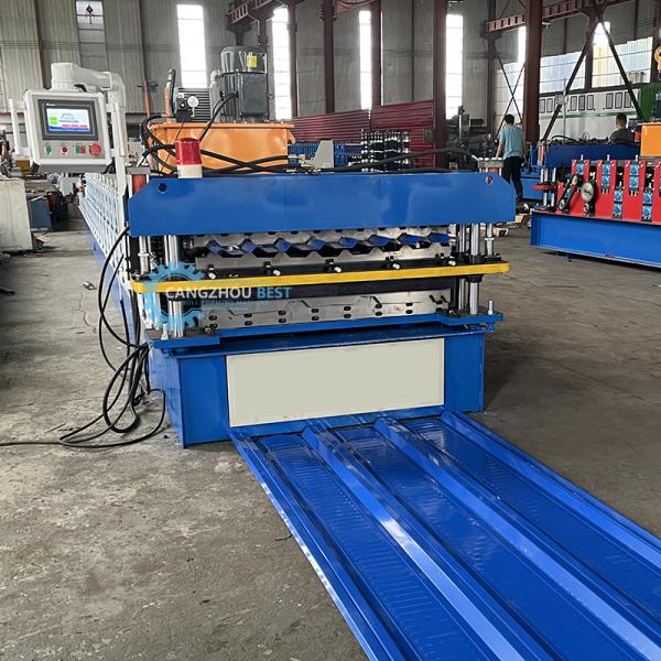 PLC Control Auto Cutting Hydraulic Roof Sheet Rolling Machine