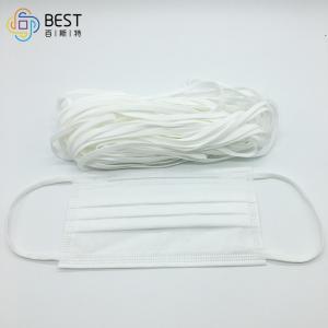 Best Non Woven Face Mask Elastic Ear Loop 3.5mm 3mm Black Round Elastic Cord String Soft wholesale