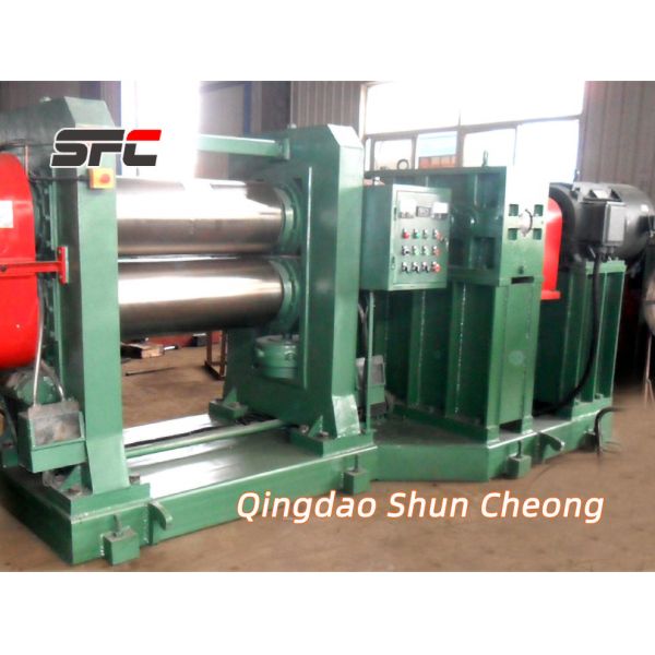Remote Control PLC Rubber Calender Machine with 6500*1970*2740 Size for Customized Rubber Calendering