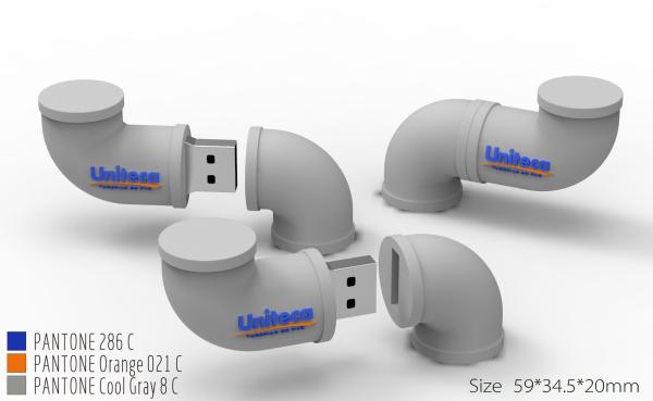Cheap New PVC USB Flash Disk 2D 3D with Logo 2GB 4GB 8GB for sale