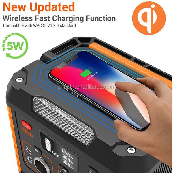 AC220v/240v/110v 1000W Portable Power Station Smart Emergency Solar Power Generator