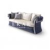 Modern Elegant Velvet Fabric Linen Leather 8 Seater Sofa Set For Living Room for sale