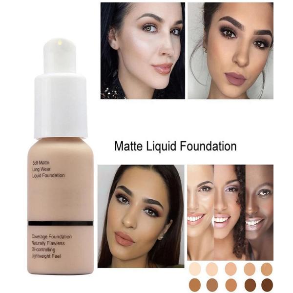 Concealer Flawless Makeup Liquid Foundation Whitening Moisturizing Long Lasting