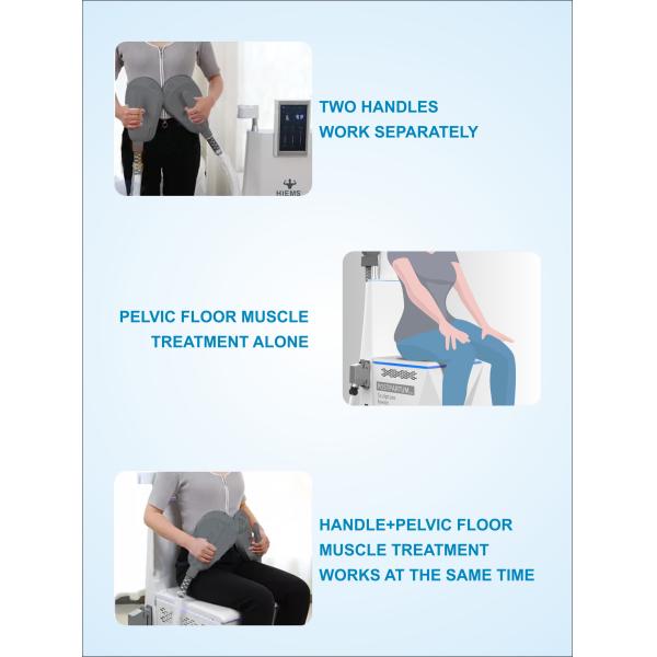 White 7 Tesla EMS Muscle Stimulator Machine Air Cooling For Weight Loss