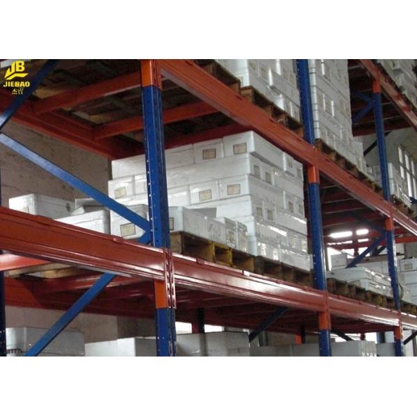 Heavy Duty Teardrop Warehouse Pallet Racking 100x48x1.5mm Beam Sections