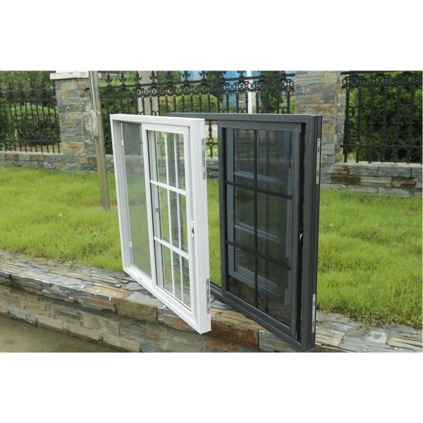 Cheap Home Security  Pvc Profile Upvc Sliding Windows White Black for sale