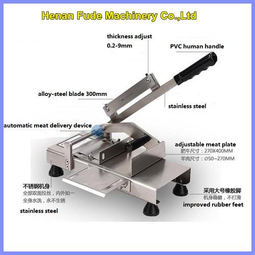 Cheap manual meat slicer, hot-pot restaurant frozen meat slicer for sale